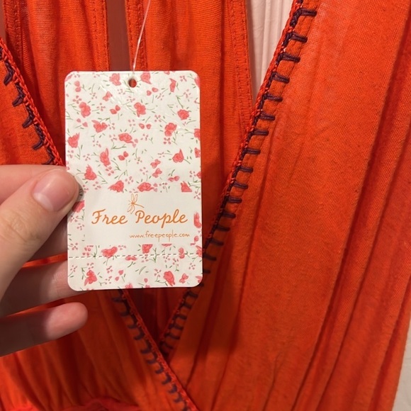 Free People Orange Sleeveless Top - Picture 6 of 11